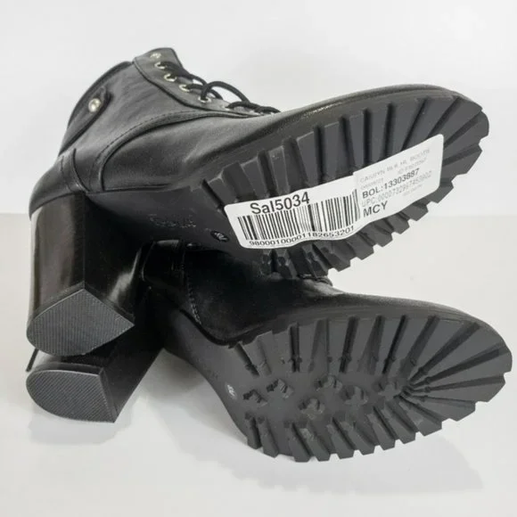 Style & Co. Cassyn Leather Closed Toe Ankle Boots Black -8 - Picture 3 of 3